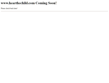 Tablet Screenshot of hearthechild.com